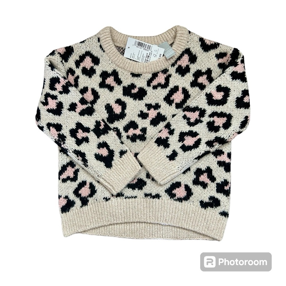 The Children’s Place 12-18 Month Pink Cheetah Print Sweater